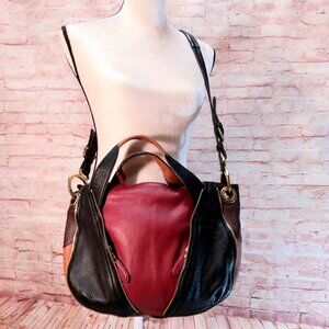 orYANY|  Colorblock Leather Shoulder Bag